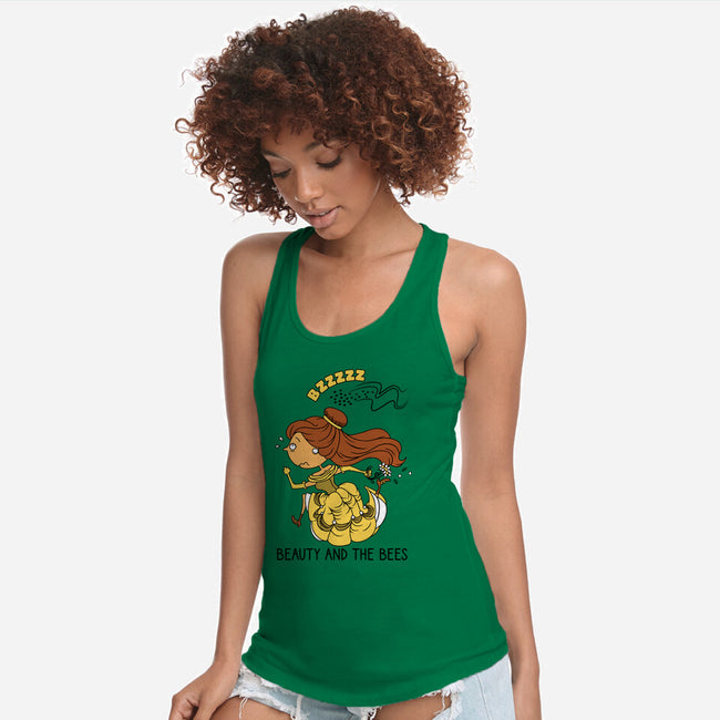 Beauty And The Bees-Womens-Racerback-Tank-imisko