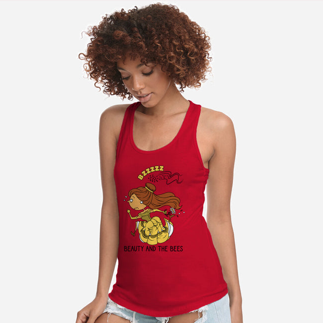 Beauty And The Bees-Womens-Racerback-Tank-imisko