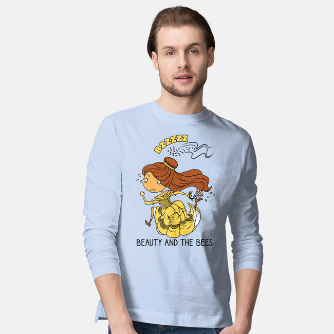 Beauty And The Bees-Mens-Long Sleeved-Tee-imisko