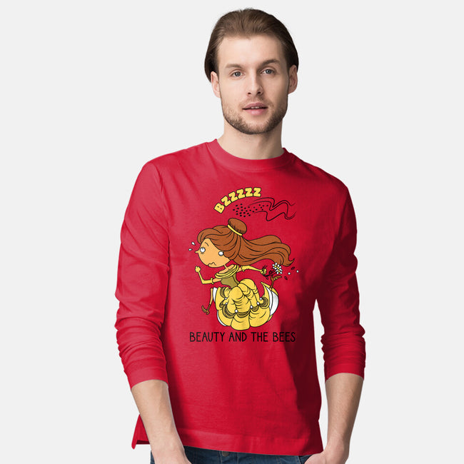 Beauty And The Bees-Mens-Long Sleeved-Tee-imisko