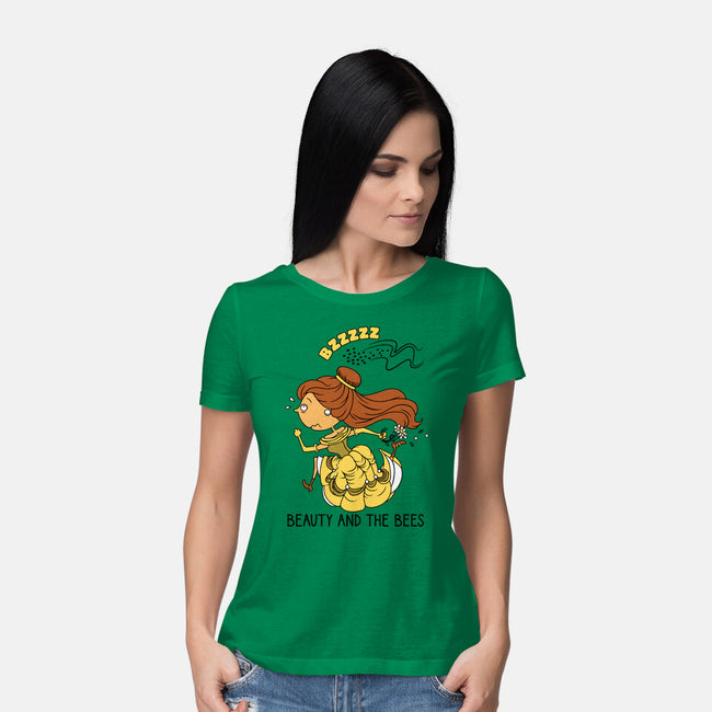 Beauty And The Bees-Womens-Basic-Tee-imisko