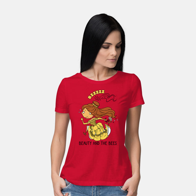 Beauty And The Bees-Womens-Basic-Tee-imisko
