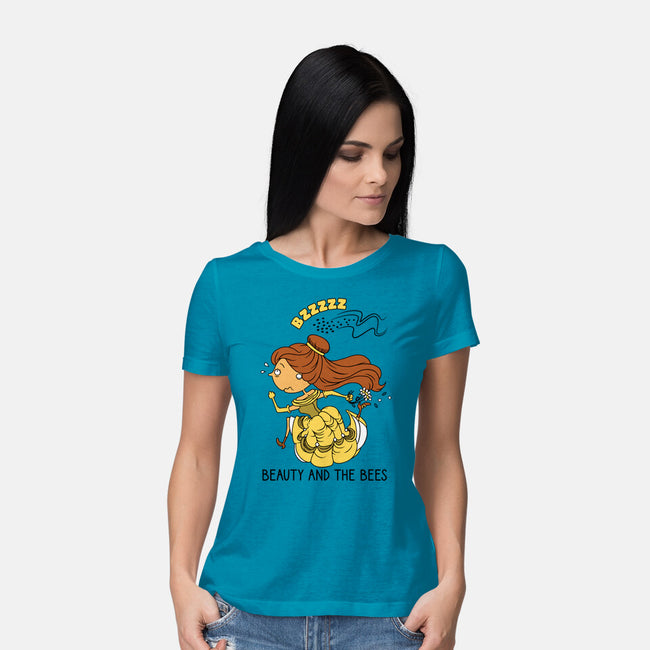 Beauty And The Bees-Womens-Basic-Tee-imisko