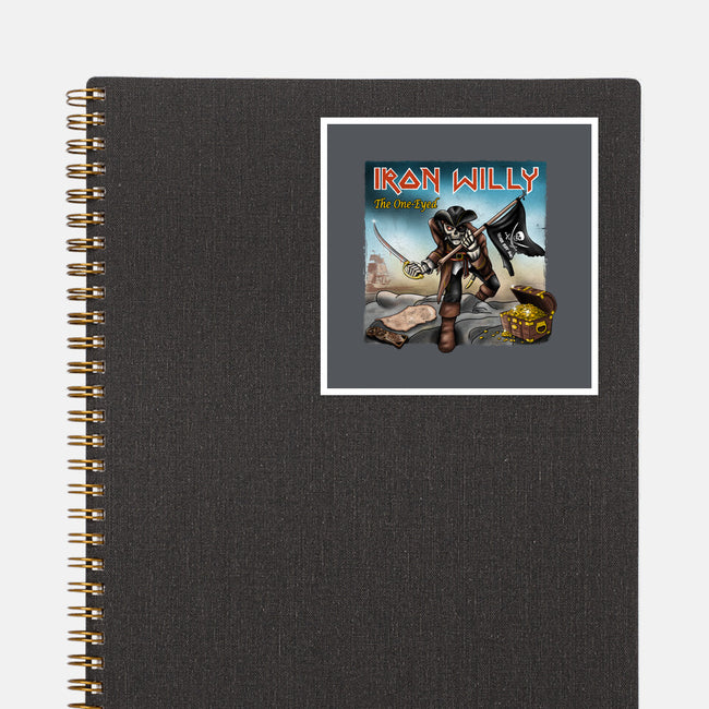 Iron Willy The One-Eyed-None-Glossy-Sticker-NMdesign