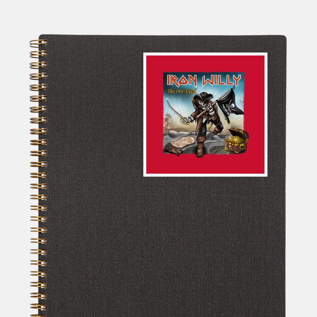 Iron Willy The One-Eyed-None-Glossy-Sticker-NMdesign