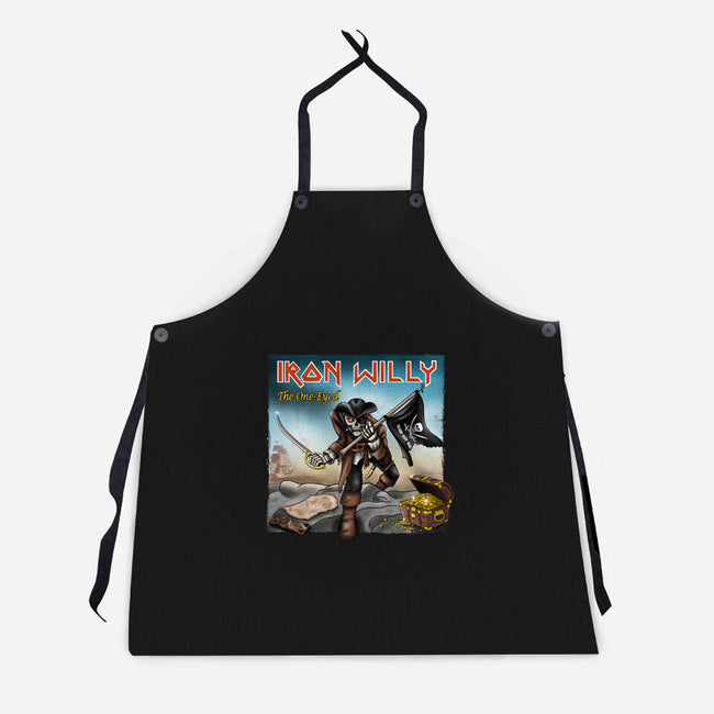 Iron Willy The One-Eyed-Unisex-Kitchen-Apron-NMdesign