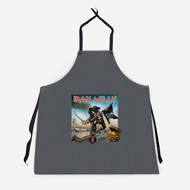 Iron Willy The One-Eyed-Unisex-Kitchen-Apron-NMdesign