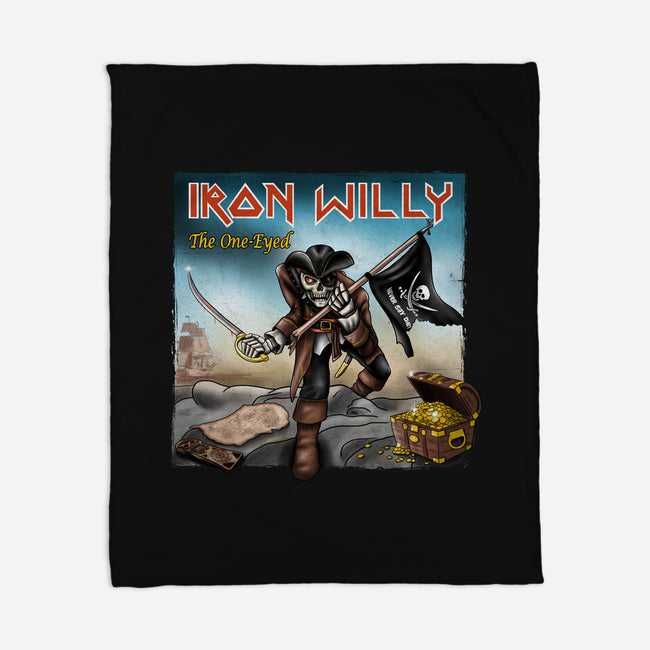 Iron Willy The One-Eyed-None-Fleece-Blanket-NMdesign