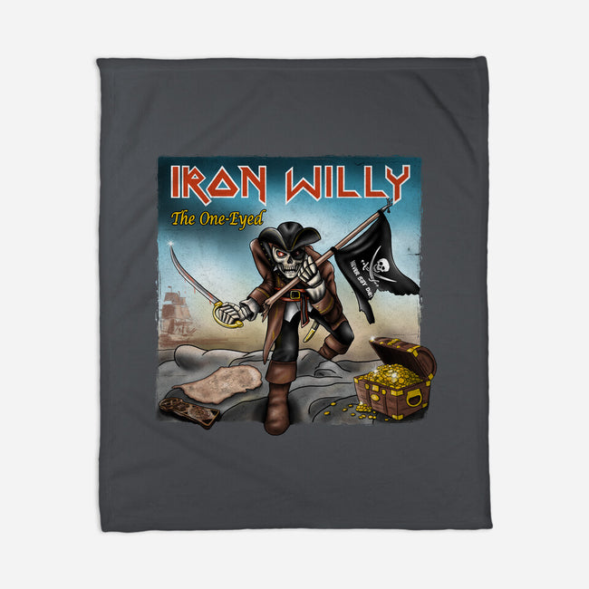 Iron Willy The One-Eyed-None-Fleece-Blanket-NMdesign