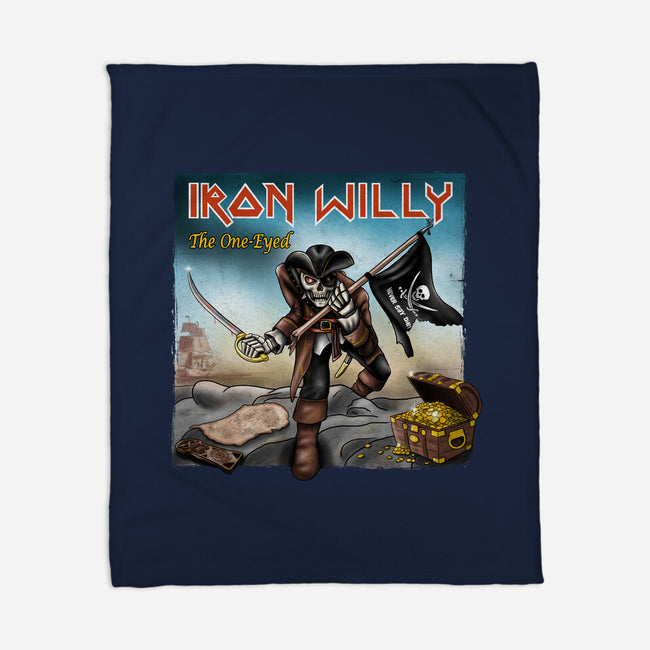 Iron Willy The One-Eyed-None-Fleece-Blanket-NMdesign