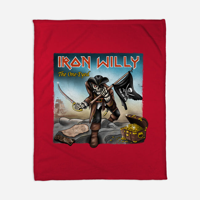 Iron Willy The One-Eyed-None-Fleece-Blanket-NMdesign