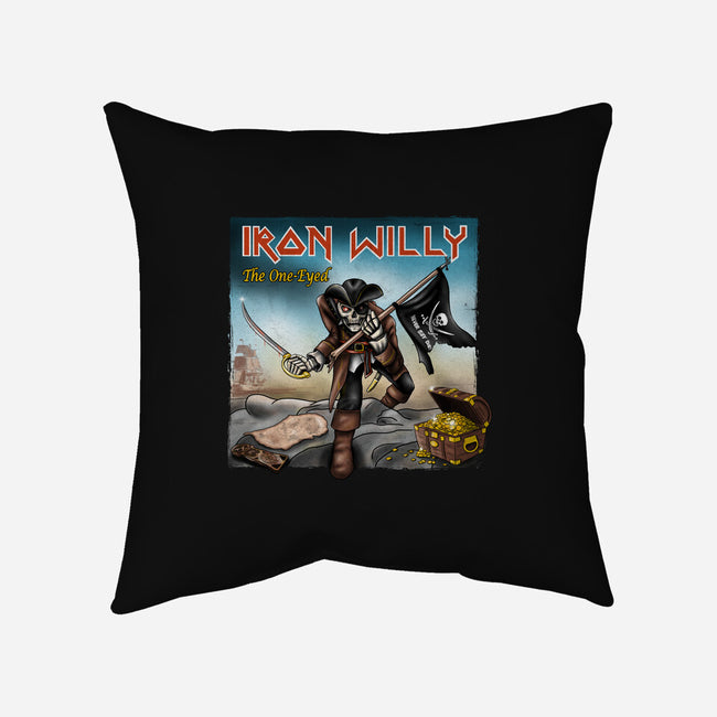 Iron Willy The One-Eyed-None-Removable Cover w Insert-Throw Pillow-NMdesign