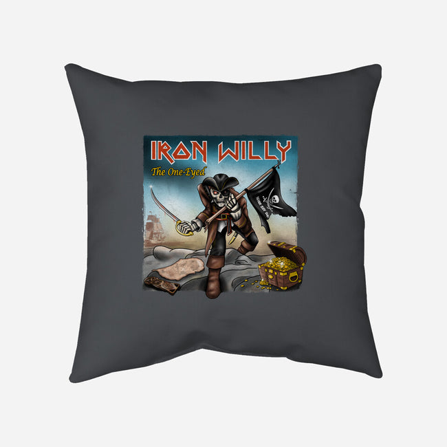 Iron Willy The One-Eyed-None-Removable Cover w Insert-Throw Pillow-NMdesign