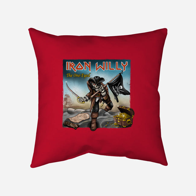 Iron Willy The One-Eyed-None-Removable Cover w Insert-Throw Pillow-NMdesign