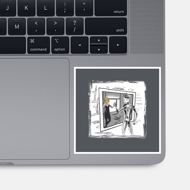 Take On Me Gwen-None-Glossy-Sticker-zascanauta