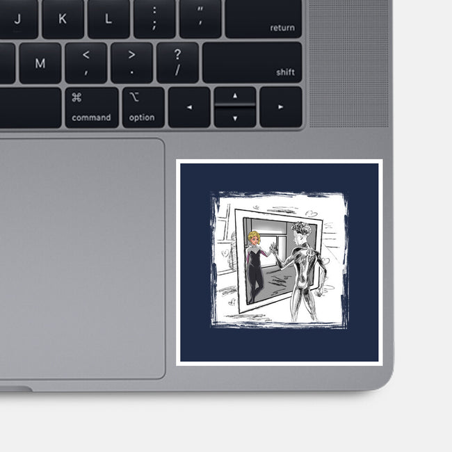 Take On Me Gwen-None-Glossy-Sticker-zascanauta