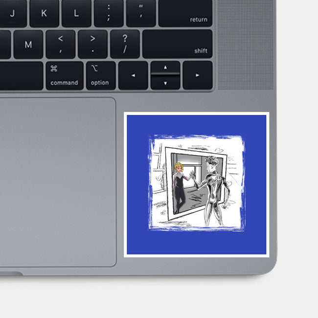 Take On Me Gwen-None-Glossy-Sticker-zascanauta