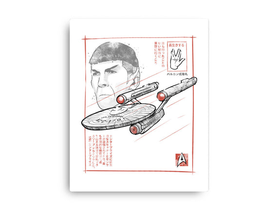 USS Enterprise Sumi-e