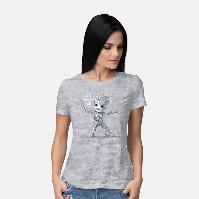 Let's Branch Out-Womens-Basic-Tee-kharmazero