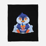 Bubble Tea Penguin-None-Fleece-Blanket-FunkVampire