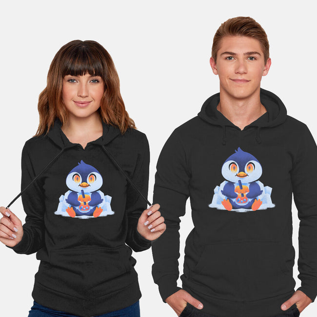 Bubble Tea Penguin-Unisex-Pullover-Sweatshirt-FunkVampire