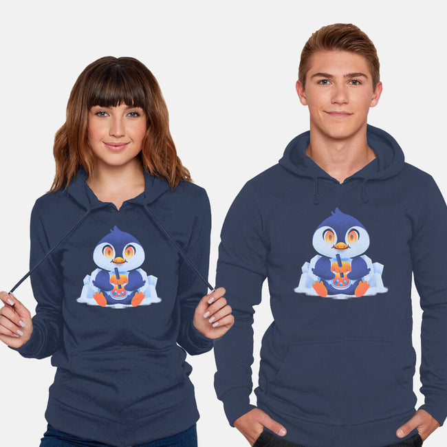 Bubble Tea Penguin-Unisex-Pullover-Sweatshirt-FunkVampire