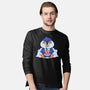Bubble Tea Penguin-Mens-Long Sleeved-Tee-FunkVampire