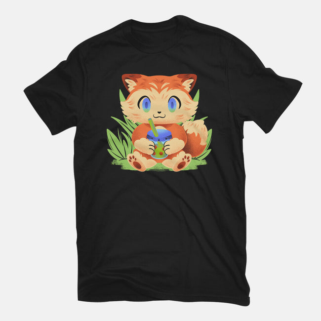 Bubble Tea Fox-Youth-Basic-Tee-FunkVampire