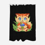 Bubble Tea Fox-None-Polyester-Shower Curtain-FunkVampire