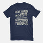Here Comes Trouble-Mens-Basic-Tee-momma_gorilla