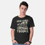 Here Comes Trouble-Mens-Basic-Tee-momma_gorilla