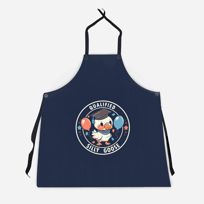 Qualified Silly Goose-Unisex-Kitchen-Apron-TechraNova