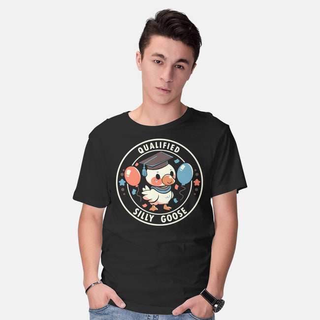 Qualified Silly Goose-Mens-Basic-Tee-TechraNova