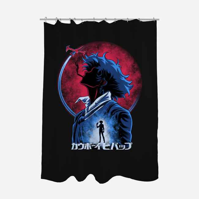 Spike Space Cowboy-None-Polyester-Shower Curtain-rmatix