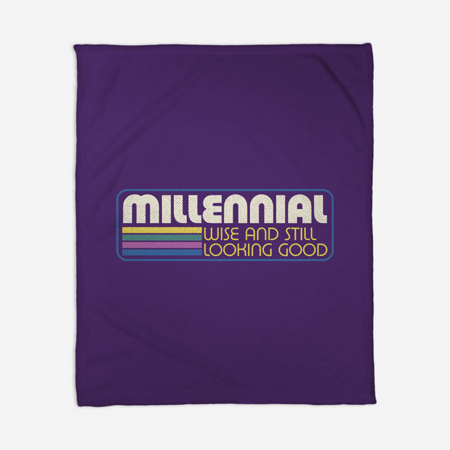 Millennial Vintage Quote-None-Fleece-Blanket-Studio Mootant