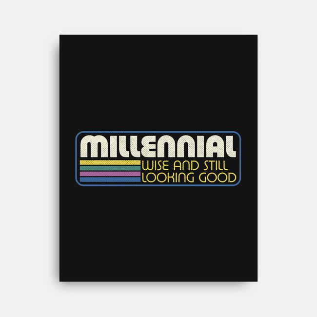 Millennial Vintage Quote-None-Stretched-Canvas-Studio Mootant