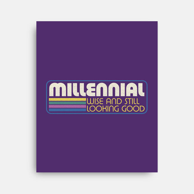 Millennial Vintage Quote-None-Stretched-Canvas-Studio Mootant