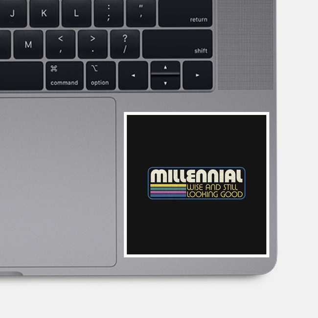 Millennial Vintage Quote-None-Glossy-Sticker-Studio Mootant