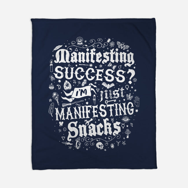 Manifesting Snacks-None-Fleece-Blanket-Nemons