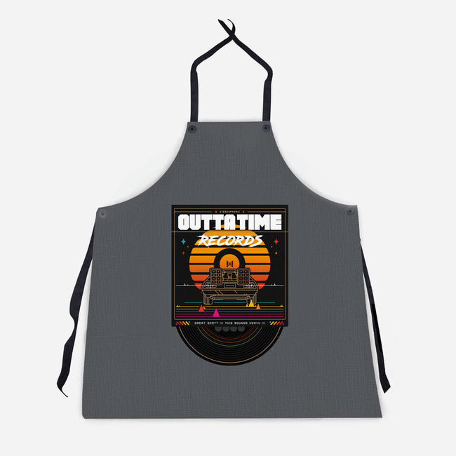 Outta Time Records-Unisex-Kitchen-Apron-BadBox
