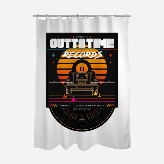 Outta Time Records-None-Polyester-Shower Curtain-BadBox