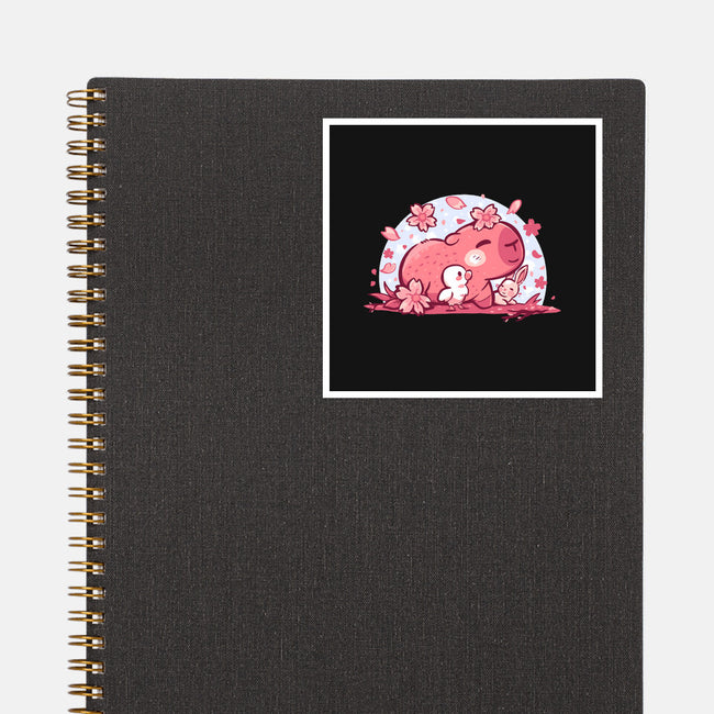 Pink Spring Friends-None-Glossy-Sticker-TechraNova