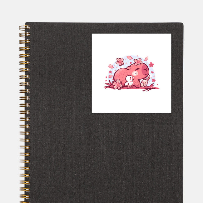 Pink Spring Friends-None-Glossy-Sticker-TechraNova