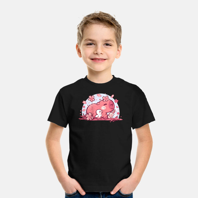 Pink Spring Friends-Youth-Basic-Tee-TechraNova