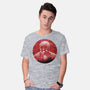 Galaxy Crimson Vigilante-Mens-Basic-Tee-Astrobot Invention