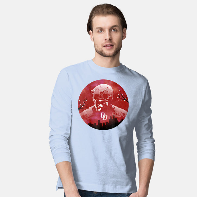Galaxy Crimson Vigilante-Mens-Long Sleeved-Tee-Astrobot Invention