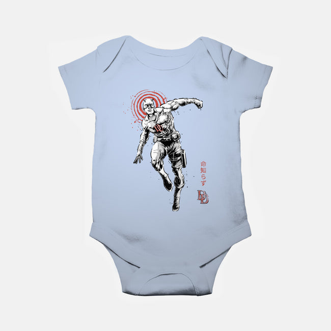 Scarlet Vigilante Sumi-E-Baby-Basic-Onesie-Astrobot Invention