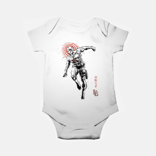 Scarlet Vigilante Sumi-E-Baby-Basic-Onesie-Astrobot Invention