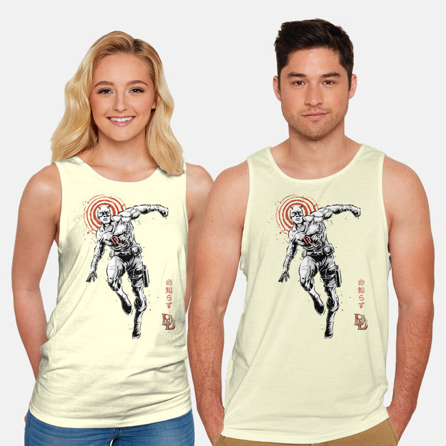 Scarlet Vigilante Sumi-E-Unisex-Basic-Tank-Astrobot Invention