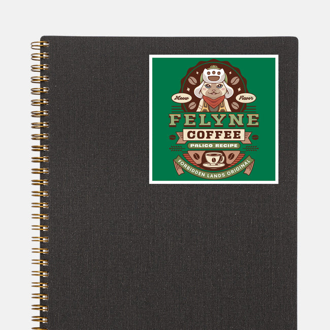 Felyne Palico Coffee Vintage-None-Glossy-Sticker-LAGELANTEE
